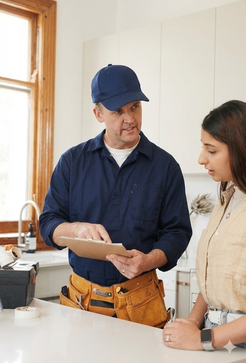 Handyman and Customer